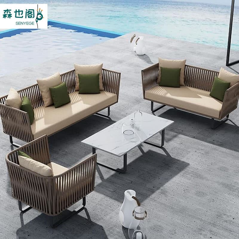 Travel waterproof street sofa for double 1