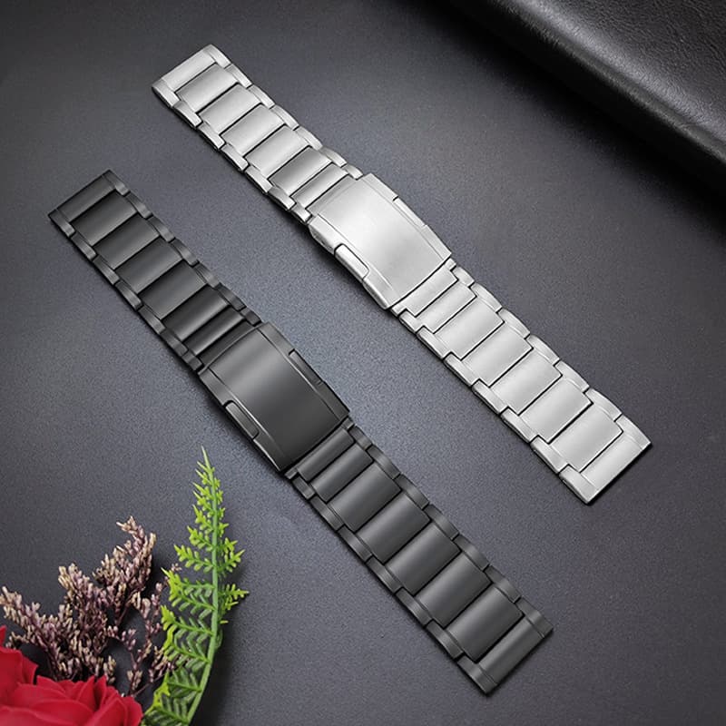 Suitable for Huawei Amazfit GTR 2 2E / Samsung Belt Turtle Back Titanium Titanium Alloy Belt 3