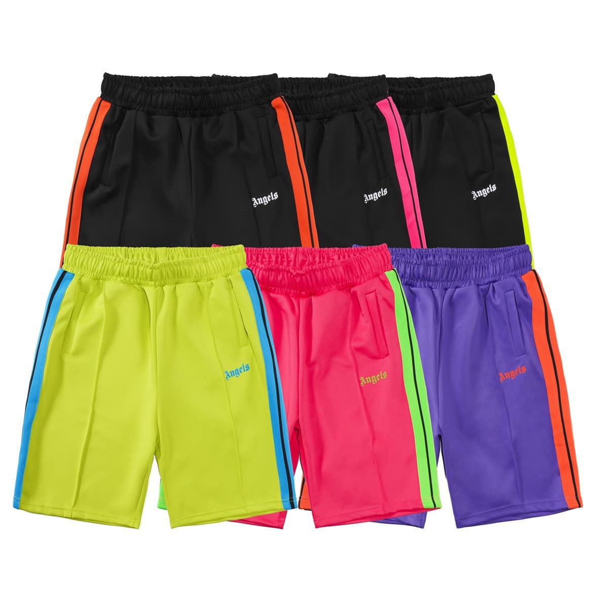 Breathable quick dry shorts for leisure for men and women, rainbow trousers, drawstring 2