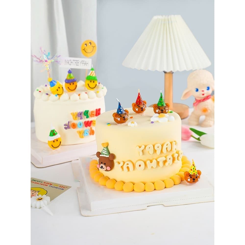 Brand cute hat, candle, festive balloon, South Korea, with little bears, dress up 3