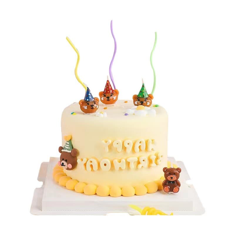 Brand cute hat, candle, festive balloon, South Korea, with little bears, dress up 5