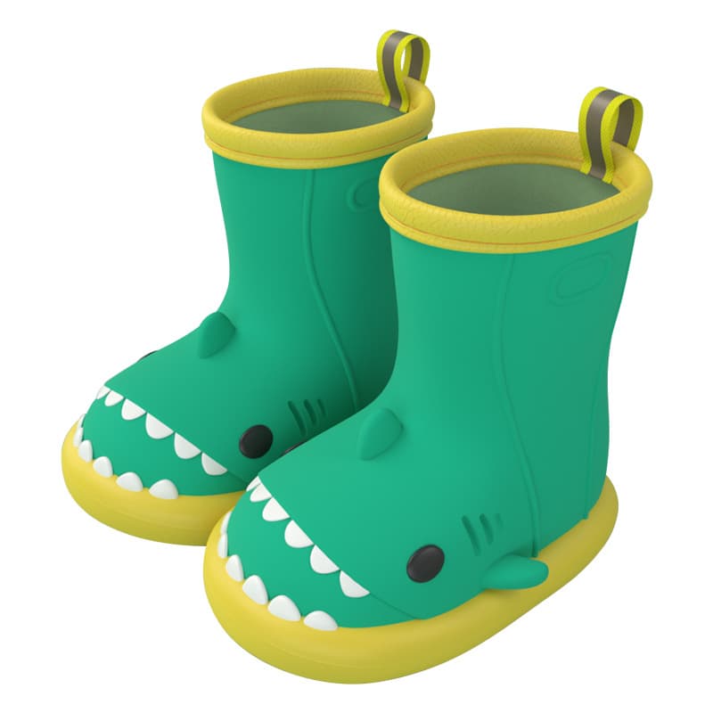 Cartoon children's shark, waterproof cute raincoat for early age 5