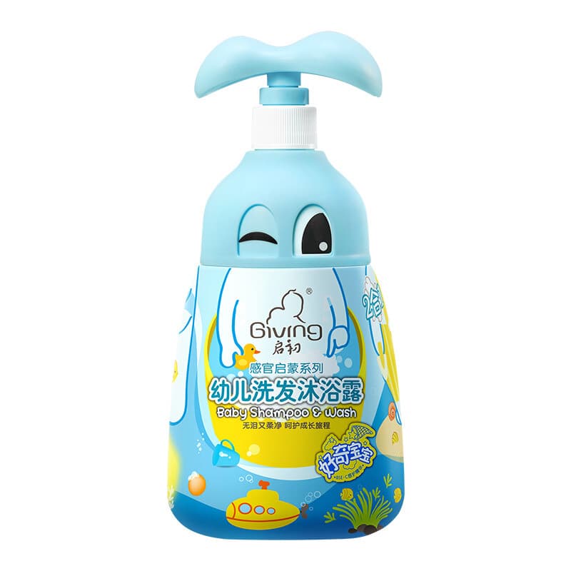 Qishu Children's Soft Shampoo and Shower Gel 2 in 1 5