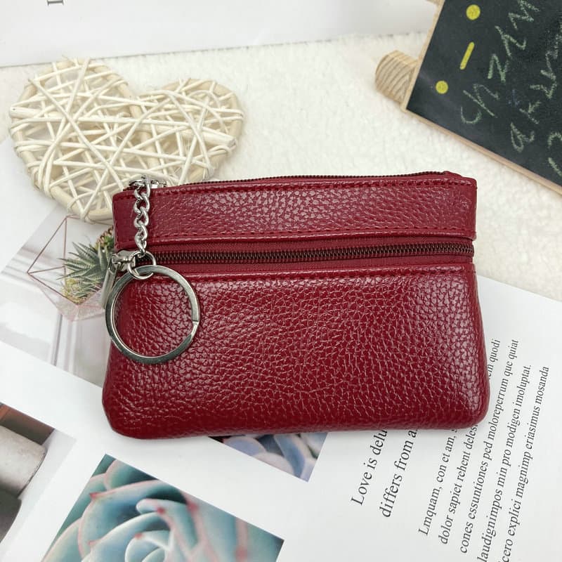 Small wallet, fashionable shoulder bag, short small clutch bag, key bag, card holder, coins, Korean style 3