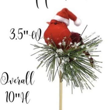 Christmas decorative red bird Christmas bird gold powder pink branches red bird bird simulation Christmas feather bird Christmas tree decorative birds 4