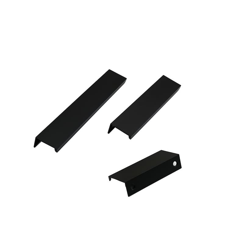 Black golden cabinet door sealing and long stretching hand, modern minimalist hidden hidden drawing drawer cabinet wardrobe handle 5