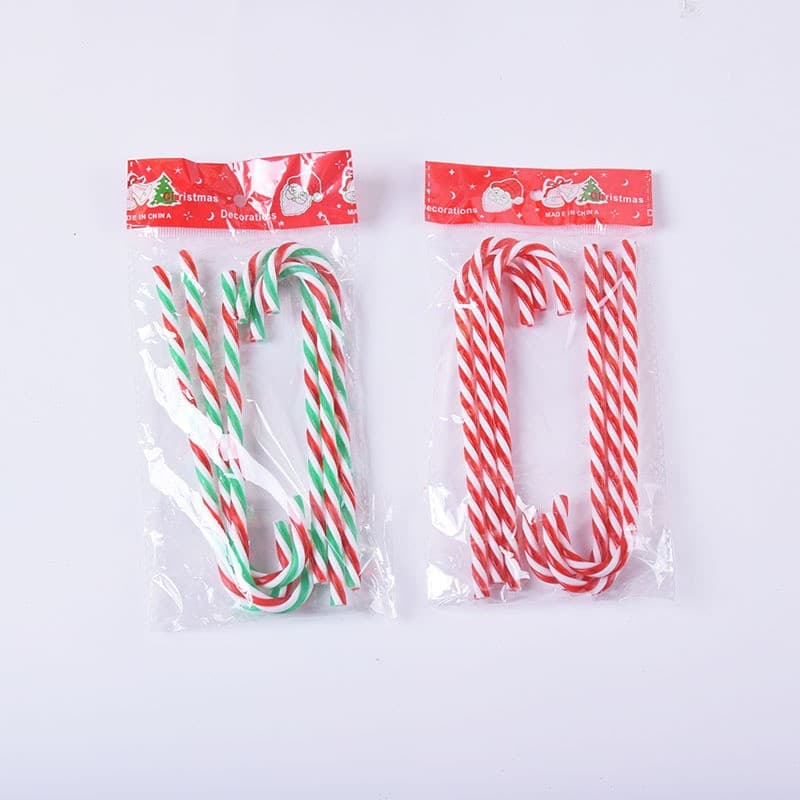 Cross -border wholesale new Christmas tree decoration acrylic crutches Christmas decoration Christmas gift home decoration 3