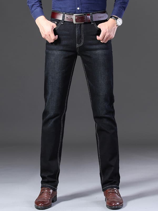 Summer thin jeans, elastic trousers, direct factory sales, loose straight fit 3
