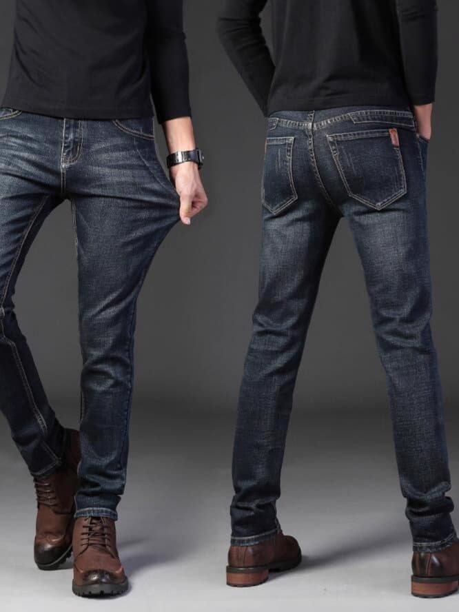 Summer thin jeans, elastic trousers, direct factory sales, loose straight fit 1
