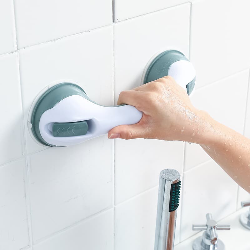 Wholesale tv bathroom handrail and bathroom suction cup is free of punching. 4