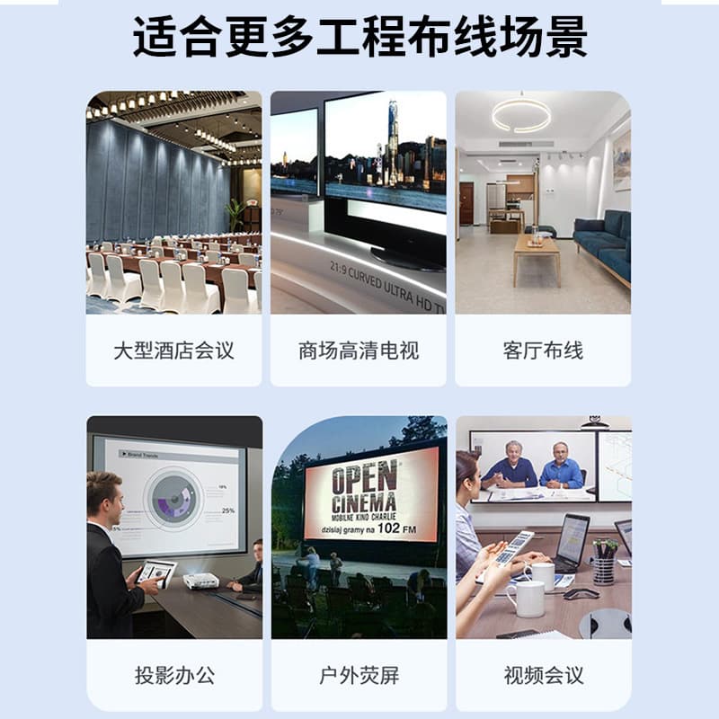Jinghua HDTV 2.0 version HD cable wholesale computer TV monitor connection cable hdmi factory monitor 4K 4