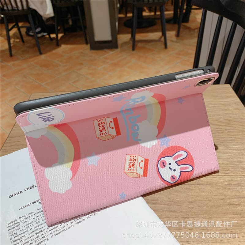 Suitable for matepadmax13.2 Xiaomi tablet 8 oppopad5 tablet protective cover cartoon leather case 2