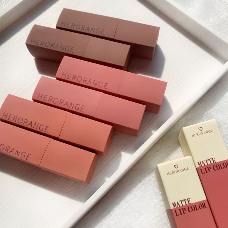 HERORANGE Emotional demi-season matte lipstick, translucent shading