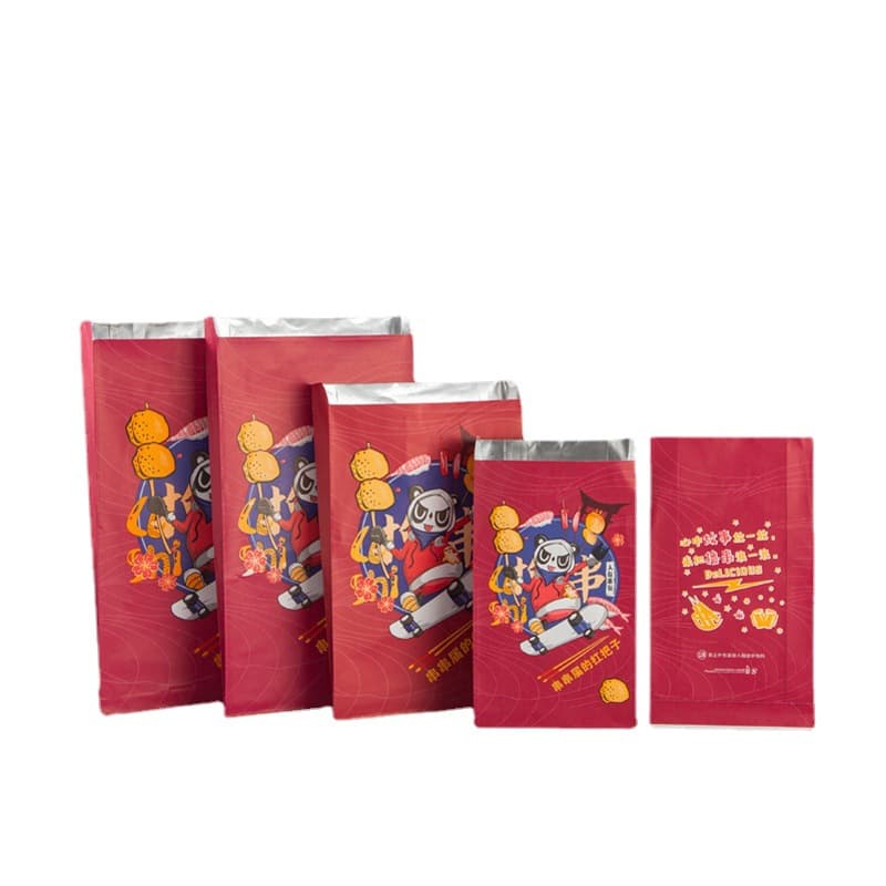 BBQ packaging bag tin foil bag customized oil-proof spot aluminum foil tip bottom bag disposable barbecue tin foil bag insulation 5