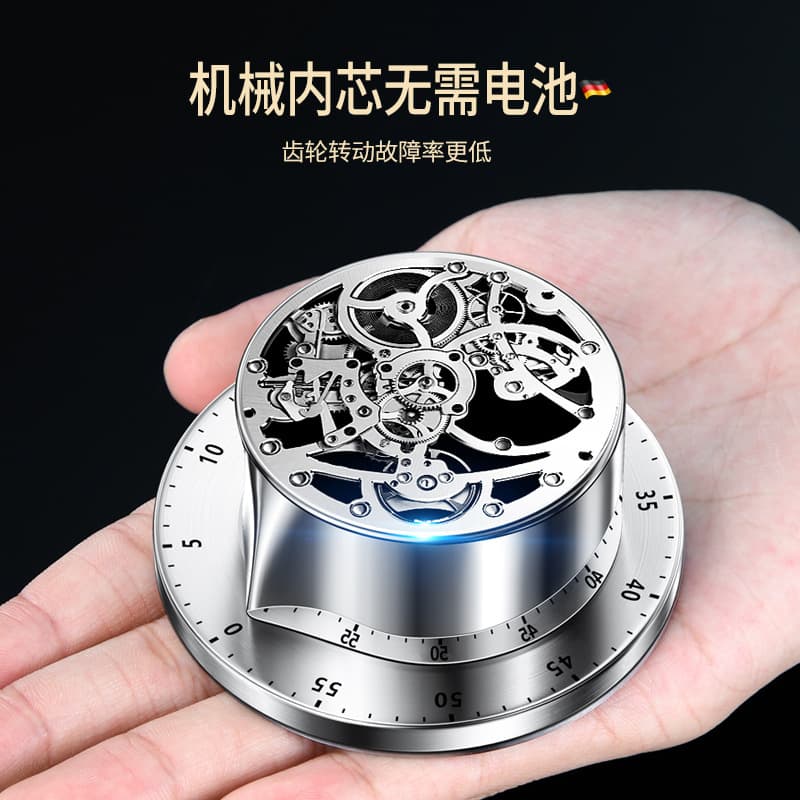 Kitchen scale mechanical timer cooking magnetic absorption timing time manager rotating stainless steel timer 2