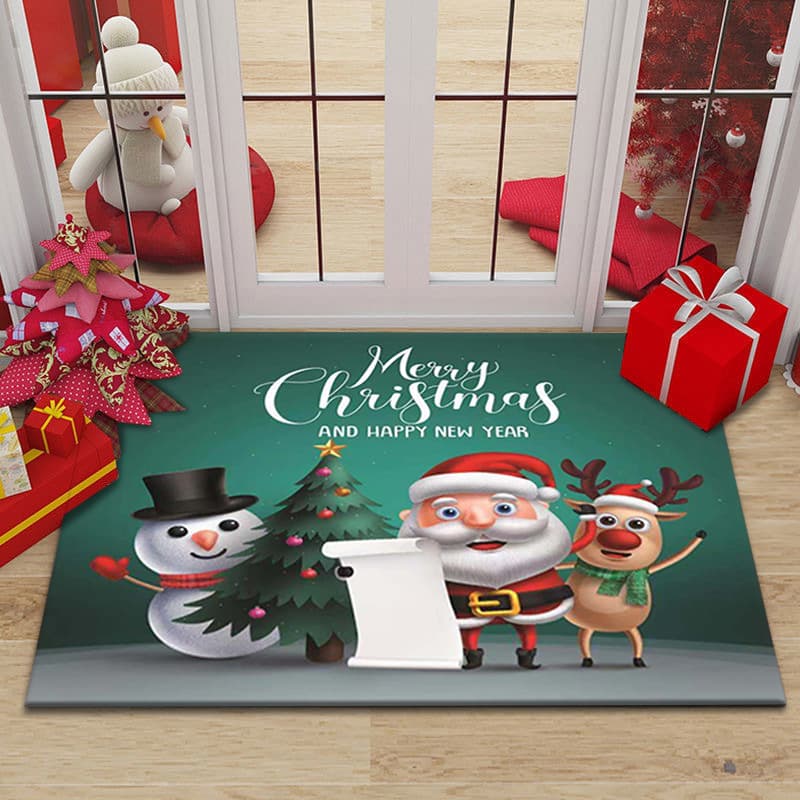 Christmas carpet, socks 4