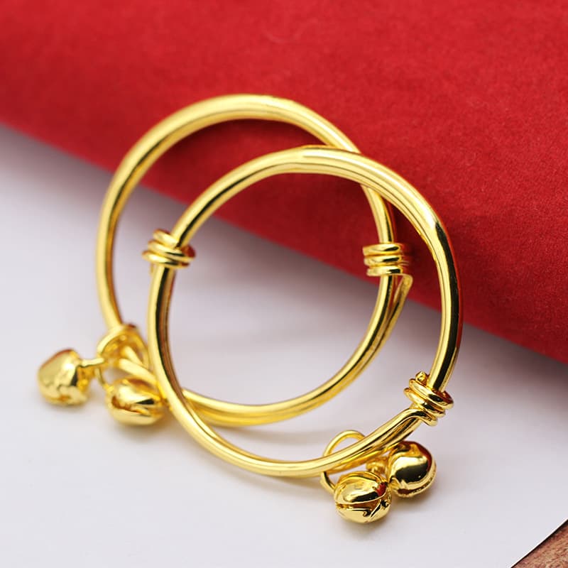 Children's glossy bracelet, small bell, accessory 1