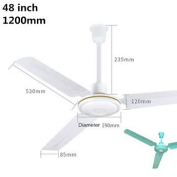 P clearing summer restaurant classroom hanging fan hot selling spot 48/56 inch household hanging fan industrial ceiling fan 1