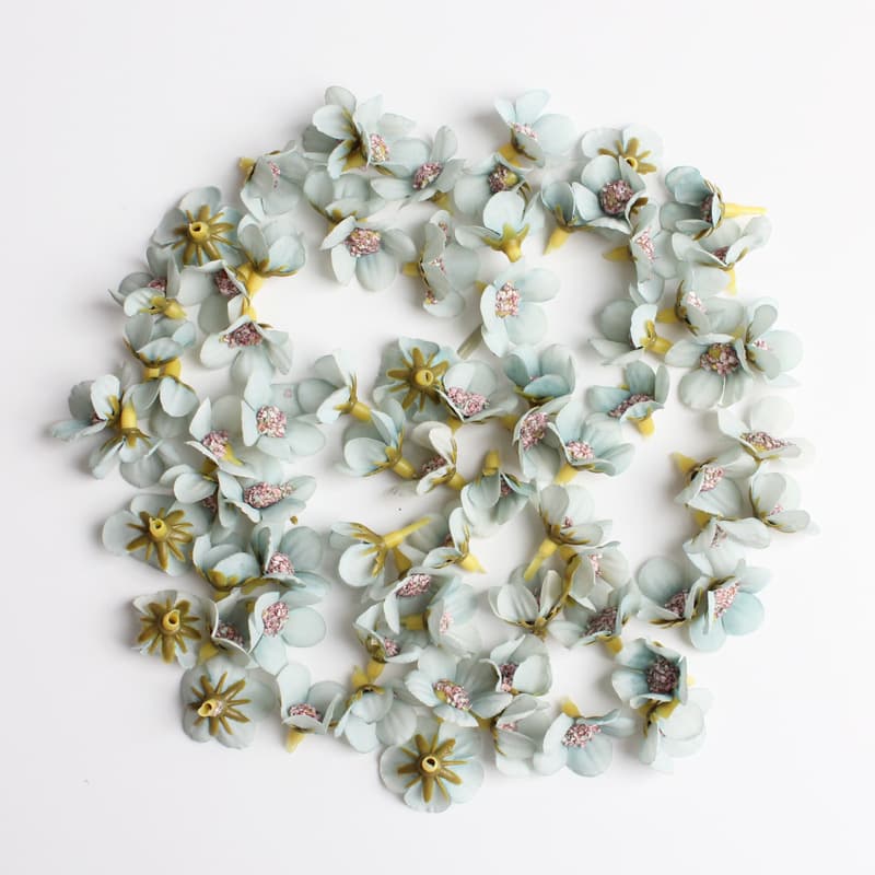 Multicoloured small accessories, decorative flowers, flowered, 2cm, home decor 4