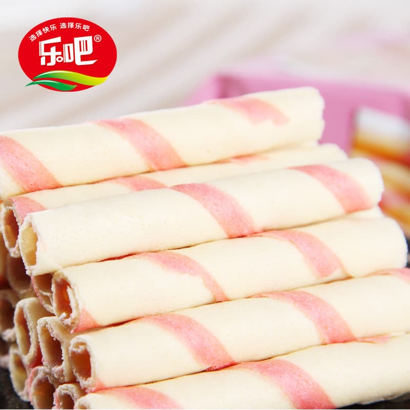 Leba Chocolate-Flavored Egg Roll Snacks, 50g Breakfast Biscuits 6