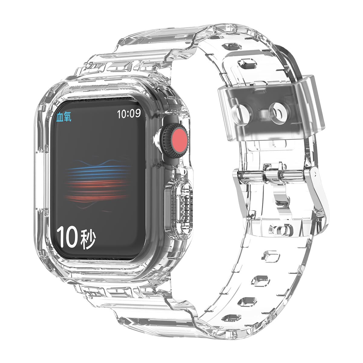 Apple Watch 8/9/10 42/46mm Transparent Glacier One-Piece Band 5