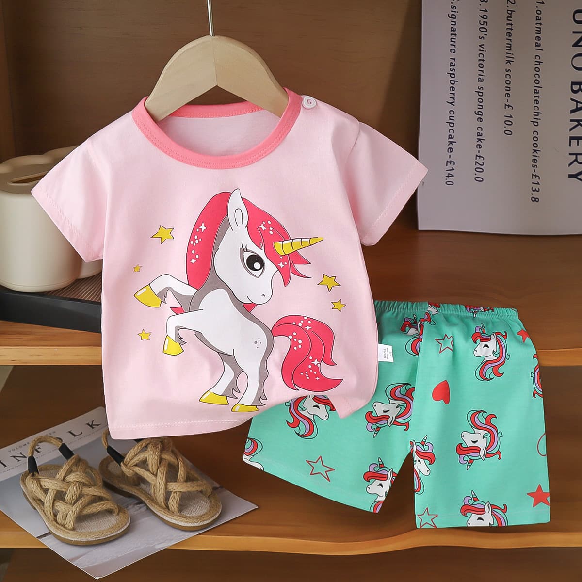 (Cross-border trading), children's summer sleeves, set, cotton down jacket for boys, short sleeve T-shirt, children's clothing, Korean style 2