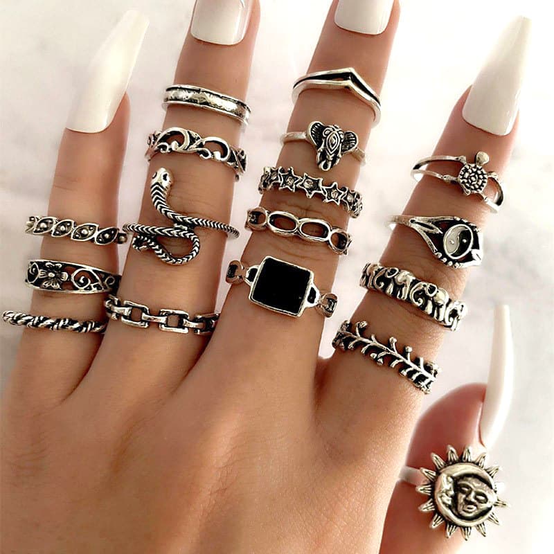 (Wholesale), retro ring solar-powered, European style, does not fade, flowered 3