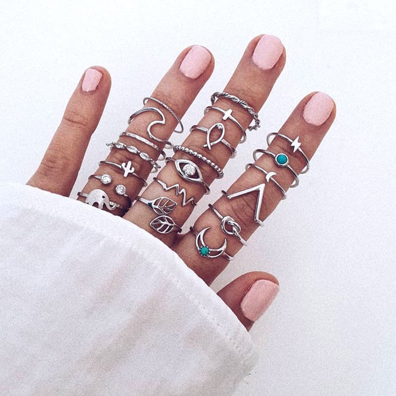 (Wholesale), retro ring solar-powered, European style, does not fade, flowered 4