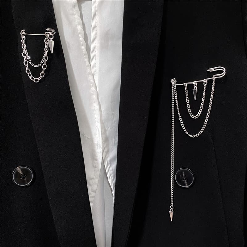 Pin hip-hop style, accessory for men and women, brand trench coat, brooch, suit 2