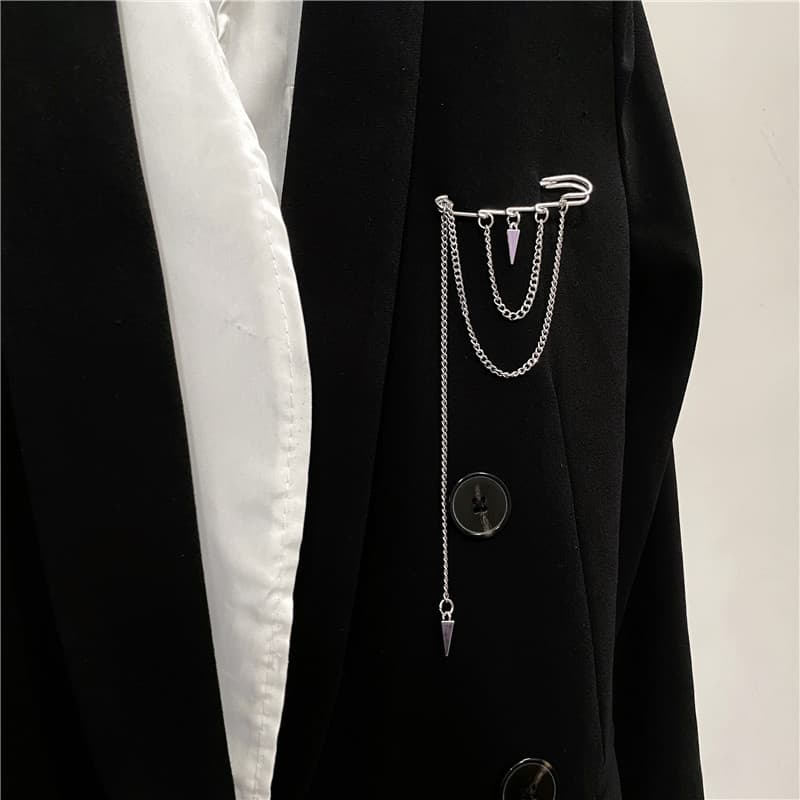 Pin hip-hop style, accessory for men and women, brand trench coat, brooch, suit 3
