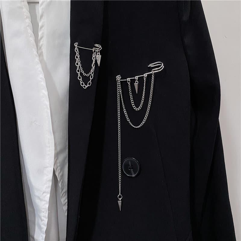 Pin hip-hop style, accessory for men and women, brand trench coat, brooch, suit 1