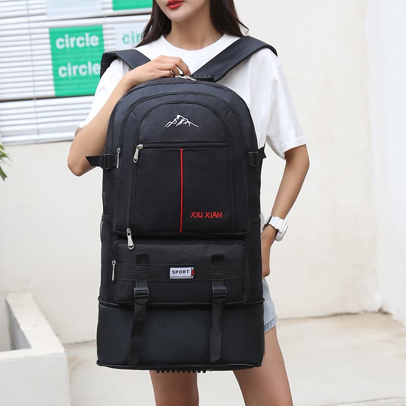 Capacious off-road backpack, autumn bag for leisure to go out for traveling, worn on the shoulder, trend of season 1