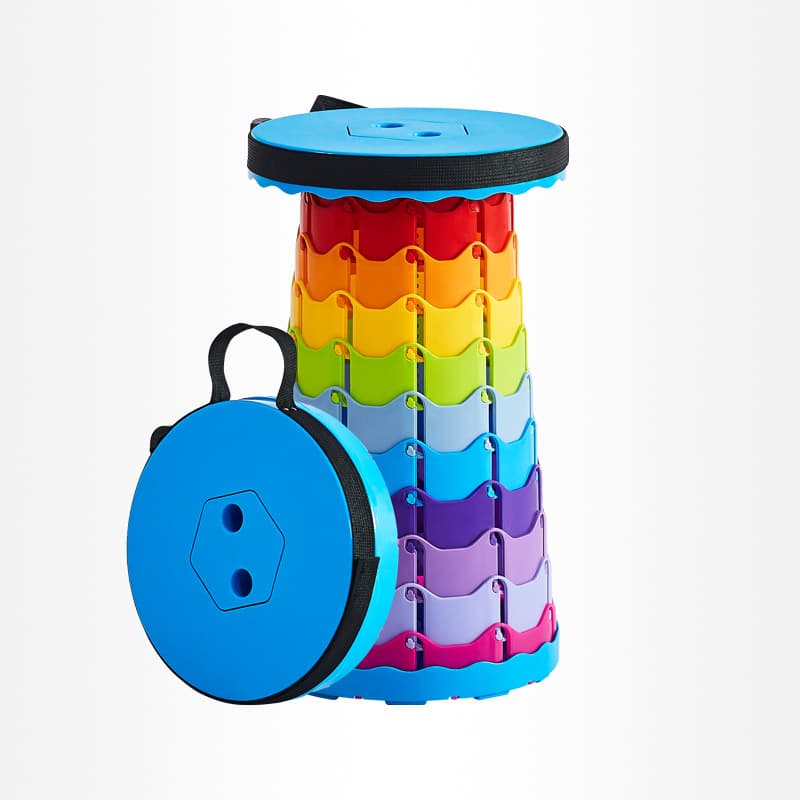 Travel rainbow telescopic folding handheld train for traveling, increased thickness 5