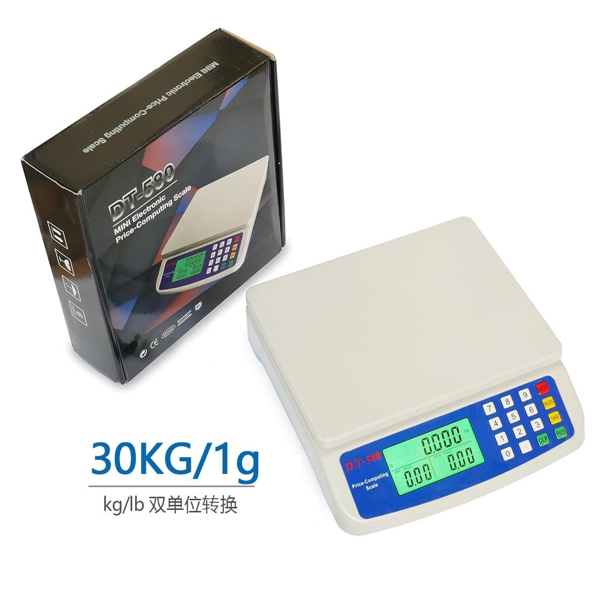 30kg electronic scale dt580 small kitchen weighing fruit accurate pricing platform scale 40kg small electronic scale accurate 3