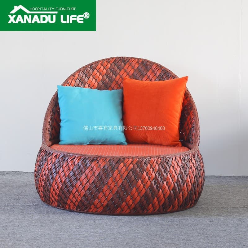 Xanadu Woven Rattan Outdoor Lounge Chair - Single Seat 2