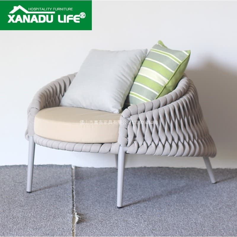 Xanadu Woven Rattan Outdoor Lounge Chair - Single Seat 3