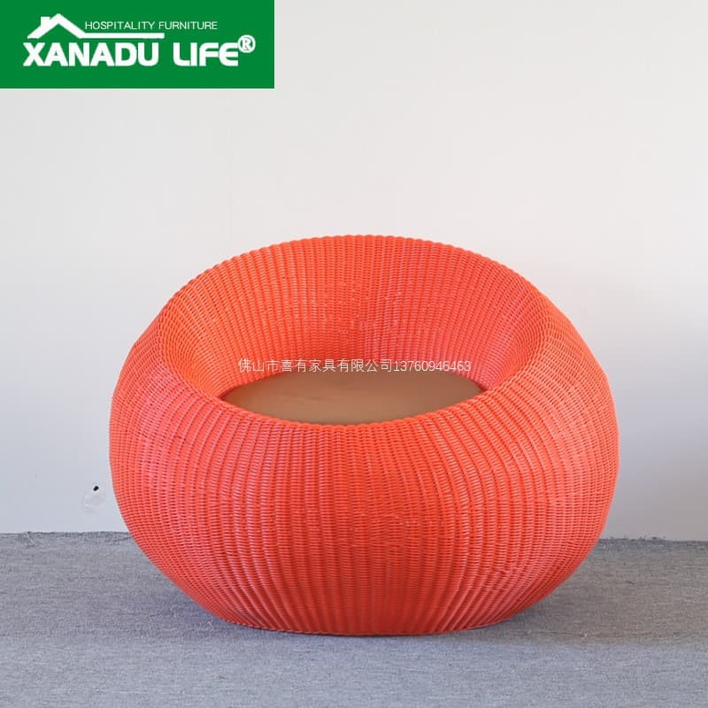 Xanadu Woven Rattan Outdoor Lounge Chair - Single Seat 5