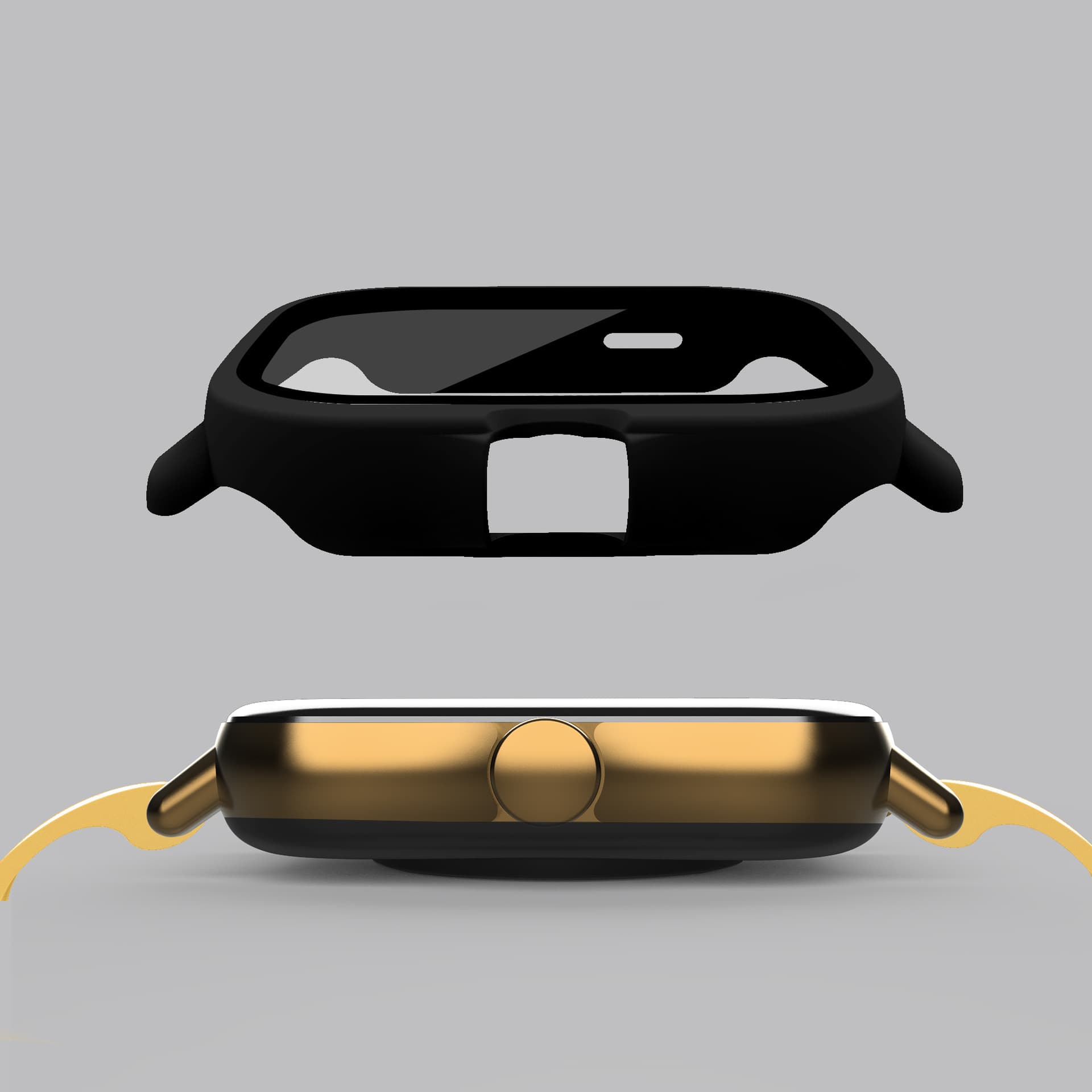Suitable for amazfit Huami gts2 watch protective case all-inclusive PC tempered film integrated smart watch protective case 2