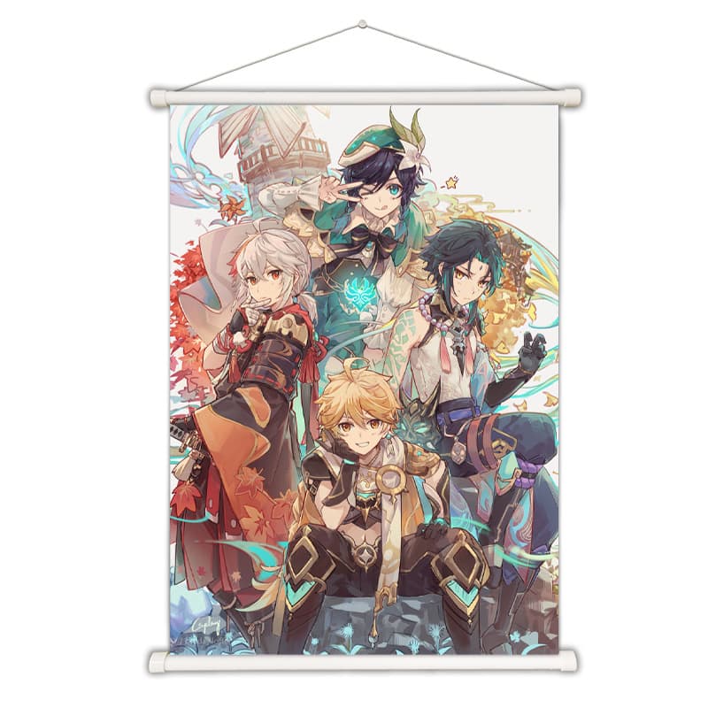 Custom Anime Game Poster - Printed Canvas Scroll Wall Art 5