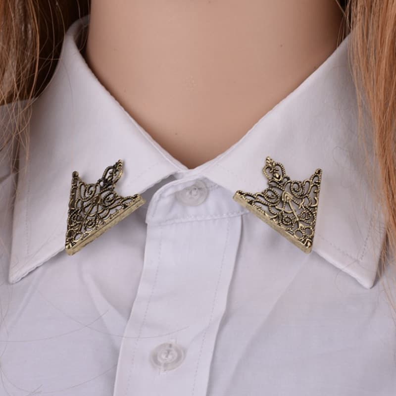 Accessory, shirt, fashionable retro universal brooch for men and women, Korean style 4