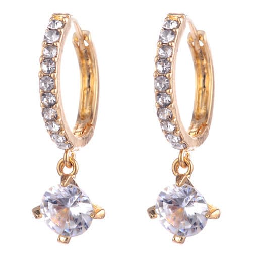 Women's earrings for St. Valentine's Day, Korean style, Birthday gift, diamond encrusted, factory direct supply