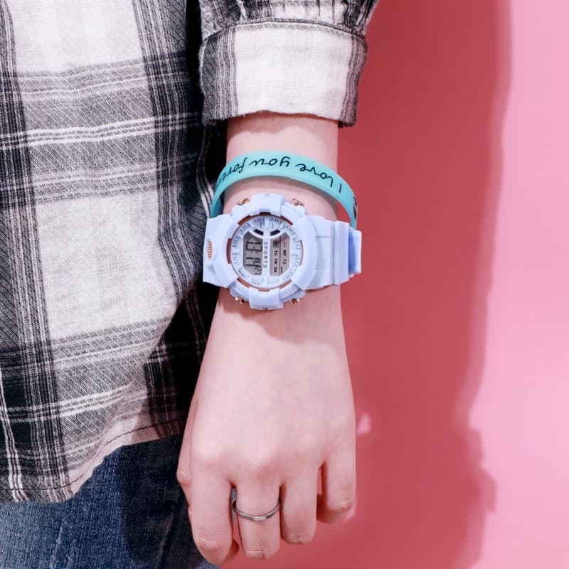 Universal electronic waterproof brand digital watch for men and women 3