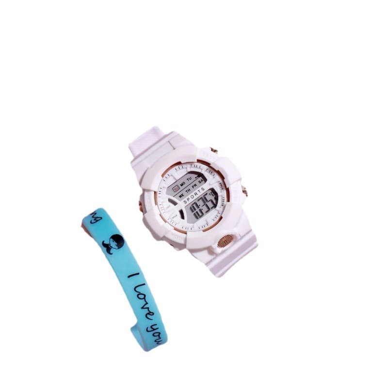 Universal electronic waterproof brand digital watch for men and women 5