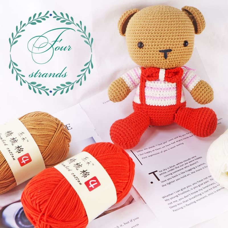 Suhe Woven Yarn Ball Doll Pillow Duvet DIY Craft 2