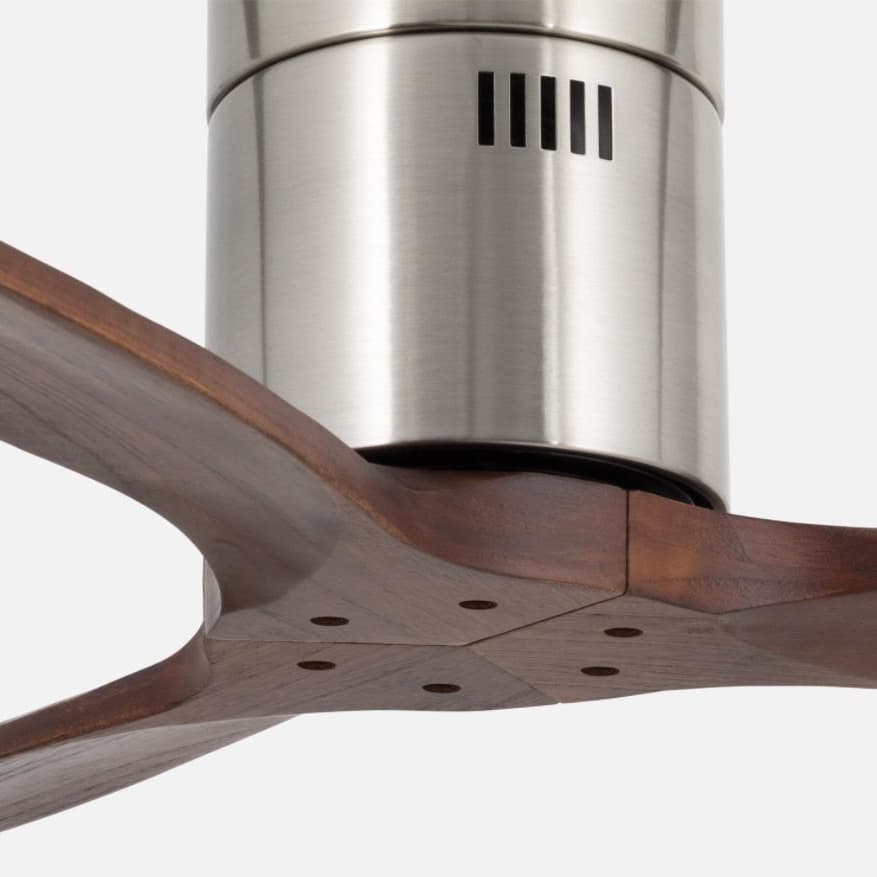 Cross -border spot Nordic wood -sucking fan lamp 52 -inch inverted wind power Silent power saving room bedroom hanging fan 4