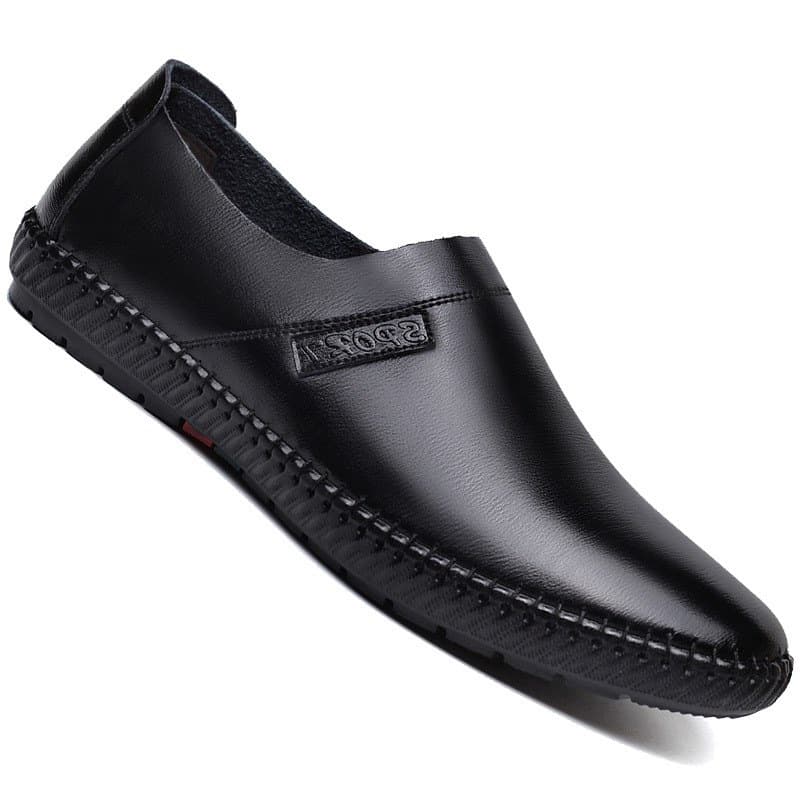 Man Shoes for Men Man Formal Leather Black or Brown Loafers 5