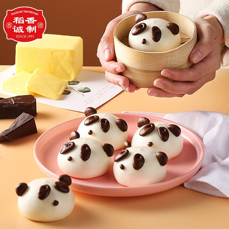 Daoxiang Chengwen Chocolate Chocolate Buns 336G Chinese Charm F point, convenient breakfast quick -frozen food cartoon buns 2