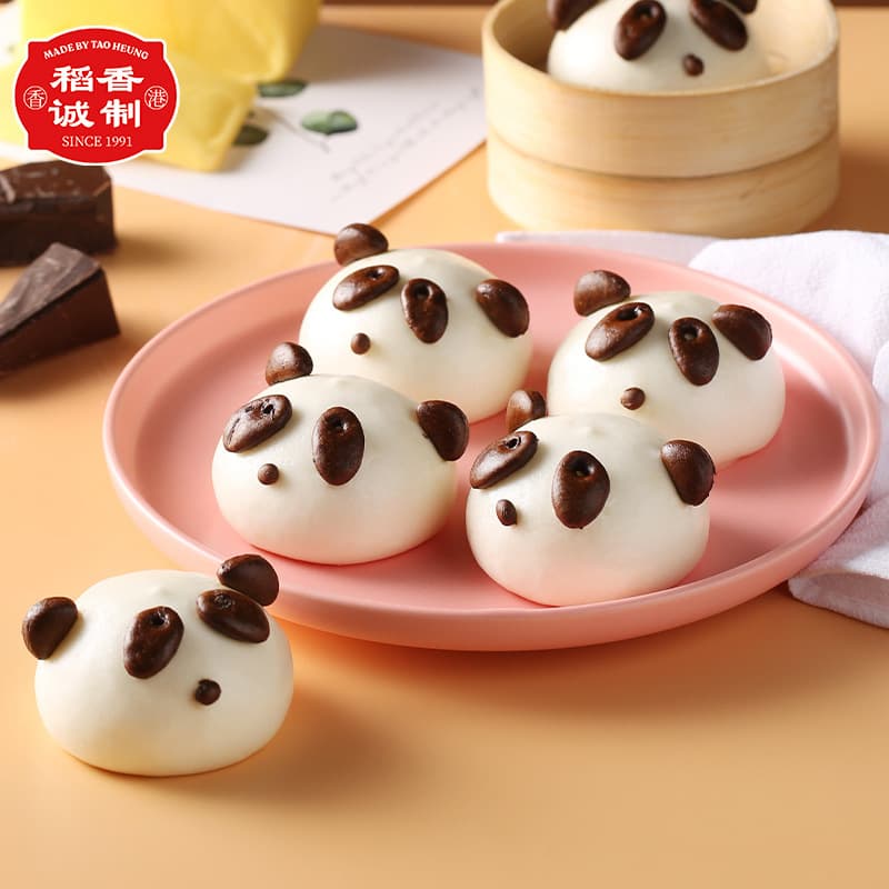 Daoxiang Chengwen Chocolate Chocolate Buns 336G Chinese Charm F point, convenient breakfast quick -frozen food cartoon buns 1