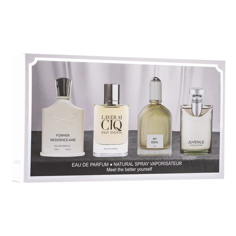 (Cross-border trading), perfume, fresh set with a light fragrance, wooden gift box, long-term effect, woody notes, men's fragrance 5