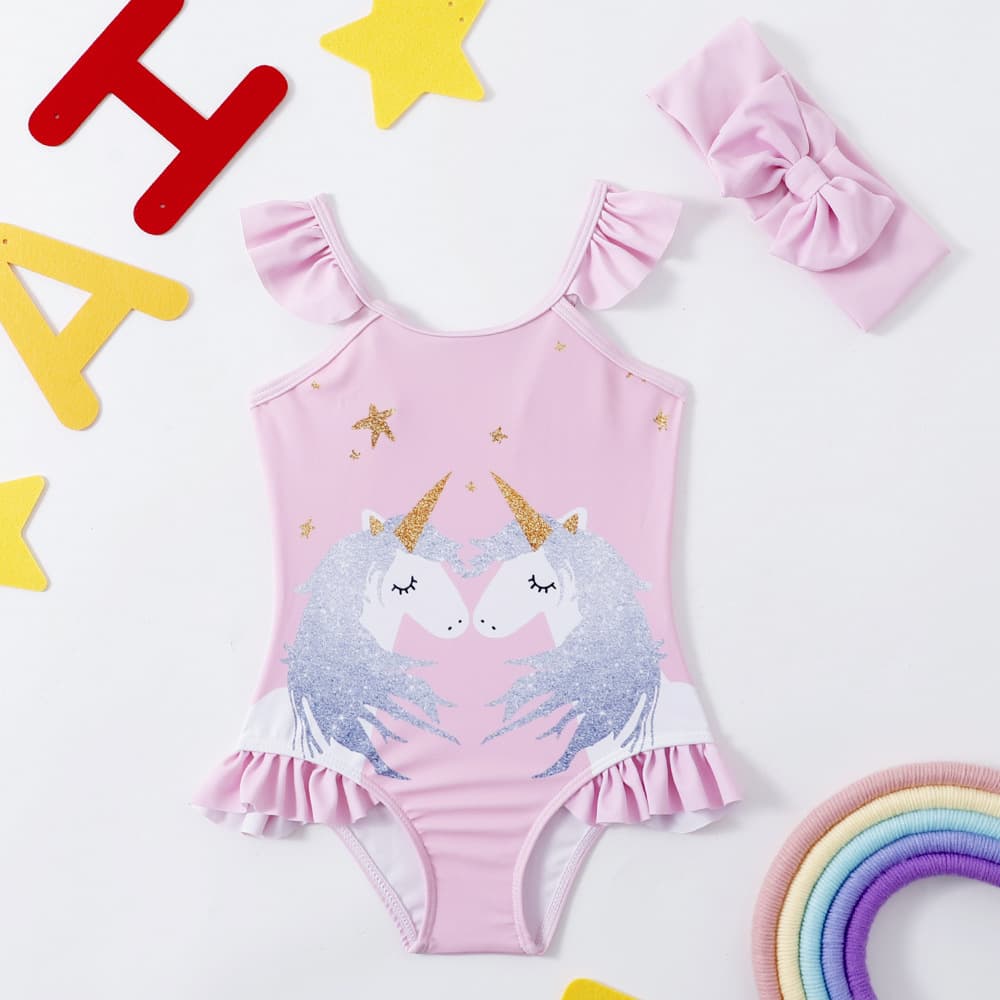 (Cross-border trading), children's swimwear, cartoon pants sleevless, overall 2